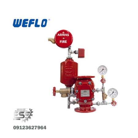 شیر یک طرفه وت آلارم به همراه متعلقات (WET Alarm Check Valves) مدل F-1522 برند WEFLO